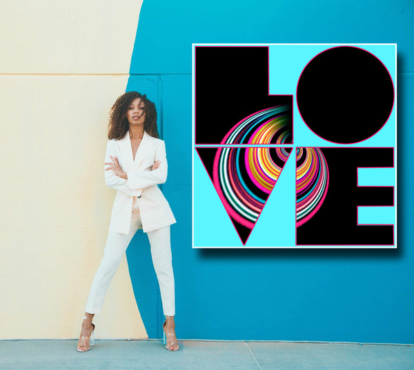 Ode to Robert Indiana: Love POP Neon - 3 Versions