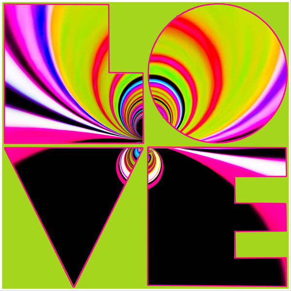 Ode to Robert Indiana: Love POP Neon - 3 Versions