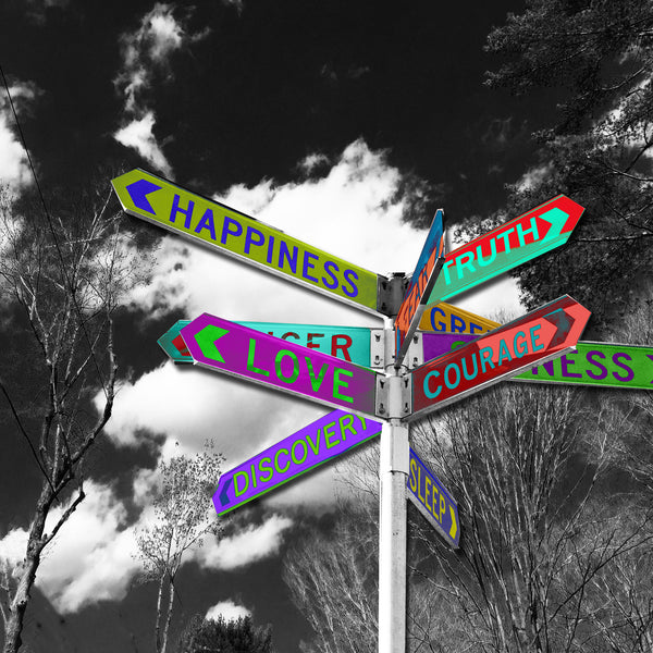 Love + Courage Black + White + Color