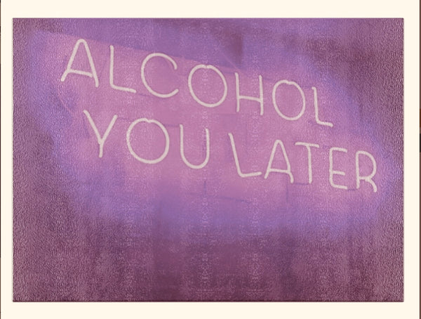 "Alcohol You Later" Glass Cutting Board