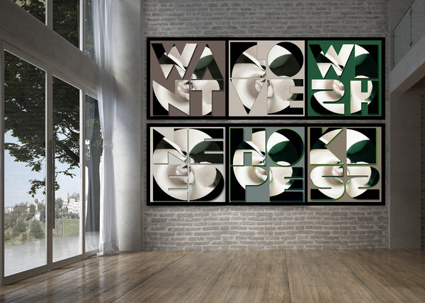 Ode to Robert Indiana: Gardener Series of 8