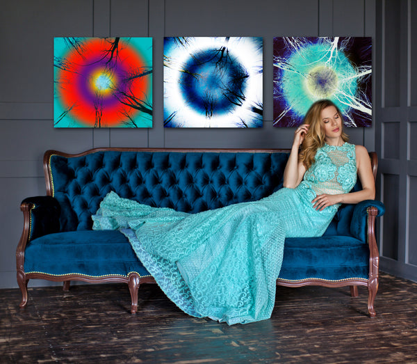 From Where I Lie Study No. 1, 2, 3: Metal Prints