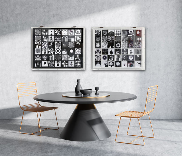 42 Boxes- Black and White