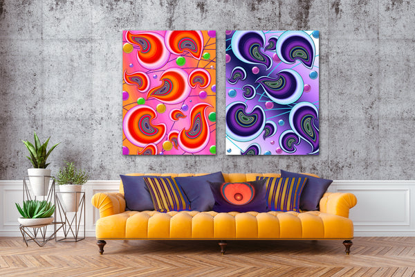 Paisley Park: 3 Versions Printed on Metal