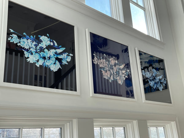 Bouquet 91 Cornflower Blue: Framed