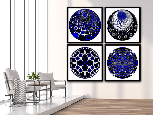 Once in A Blue Moon Mandalas- 4 Versions