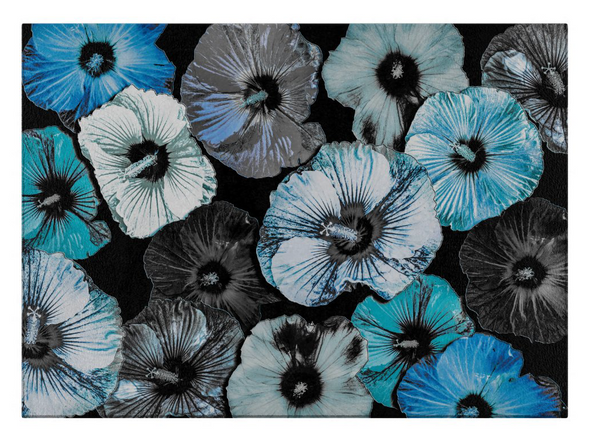 "FB's Hibiscus" Glass Cutting Board