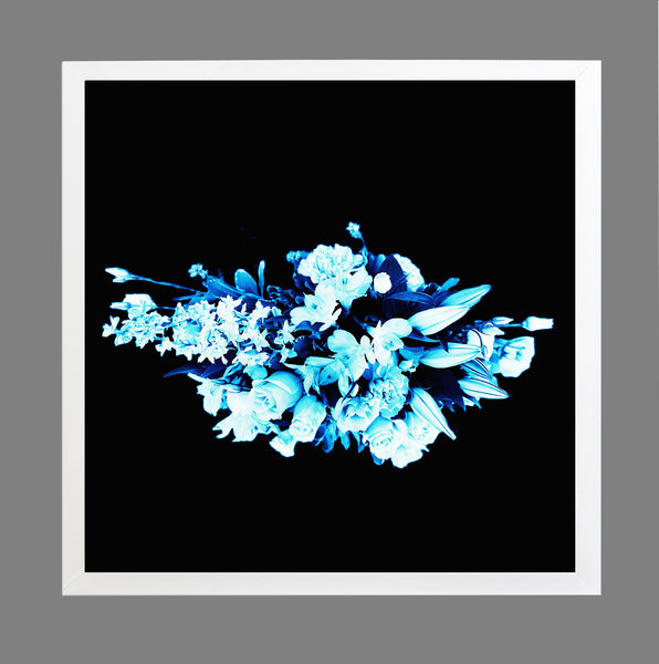 Bouquet 91 Soft Turquoise: Framed