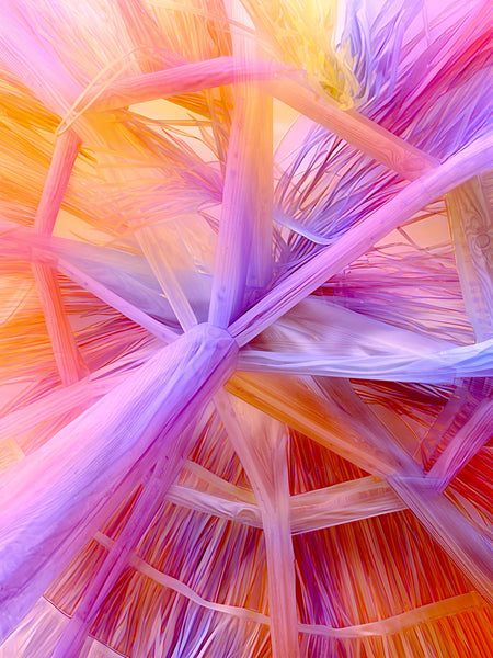 "Palapa Light" Pastel Composites No. 1 + No. 2 in Creamsicle