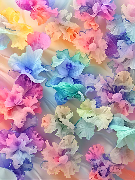 "The Florals" Pastel Composites Nos. 1-2-3-4-5
