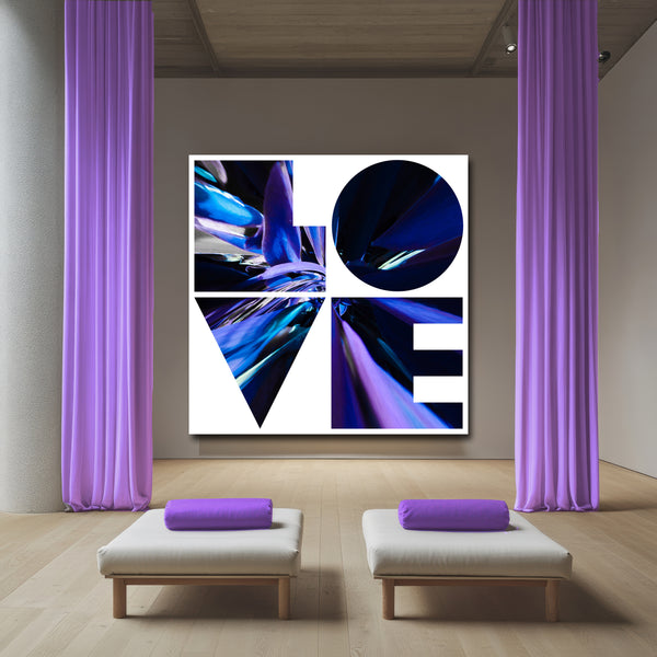 Ode to Robert Indiana: "Love" Purple Haze