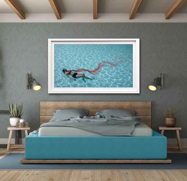 Weightless Triptych | Crimson - Pearl - Lagoon