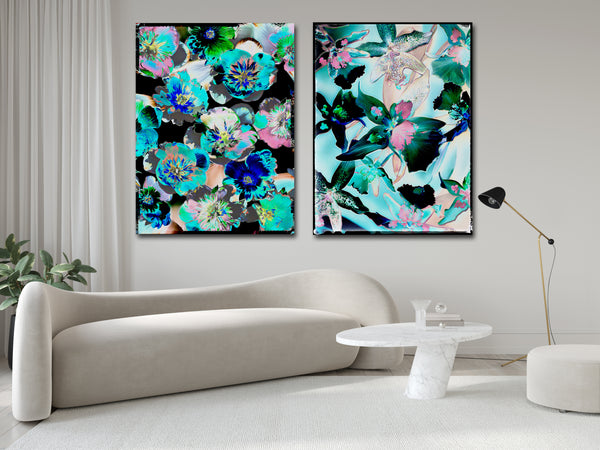 "The Florals" Black Opal Composites Nos. 1-2-3