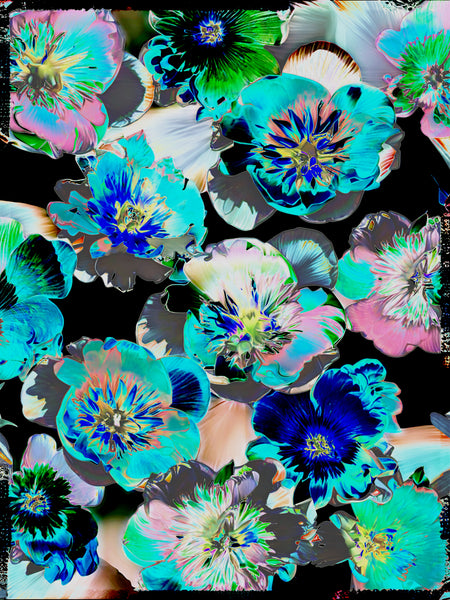 "The Florals" Black Opal Composites Nos. 1-2-3