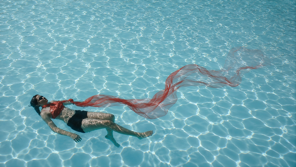 Weightless Triptych | Crimson - Pearl - Lagoon