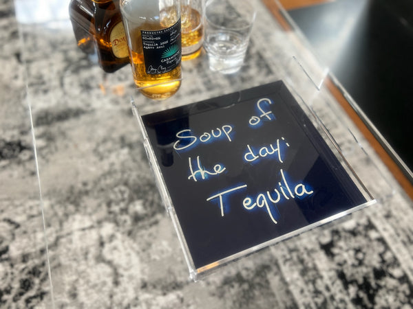 "Soup of the Day: Tequila" Square Tray