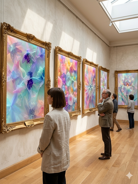 "The Florals" Pastel Composites Nos. 1-2-3-4