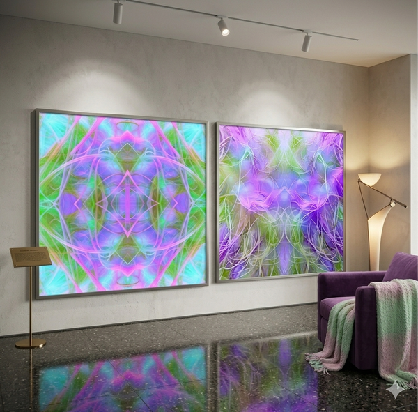 "Seagrass" Lilac Pastel Composites