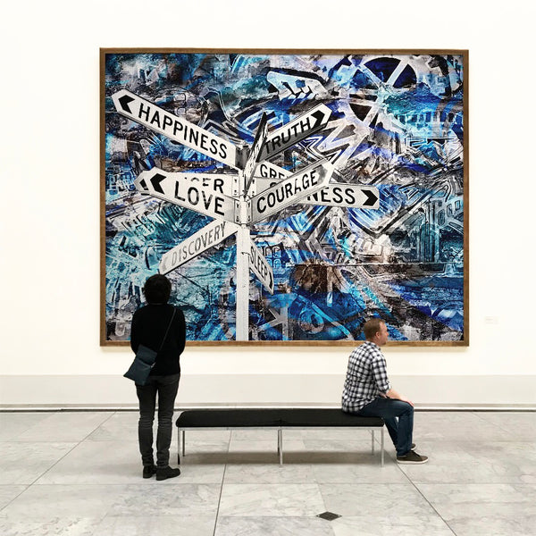 Love + Courage Blue