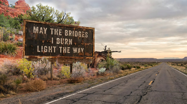 May the Bridges I Burn Light the Way