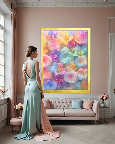 "The Florals" Pastel Composites Nos. 1-2-3-4