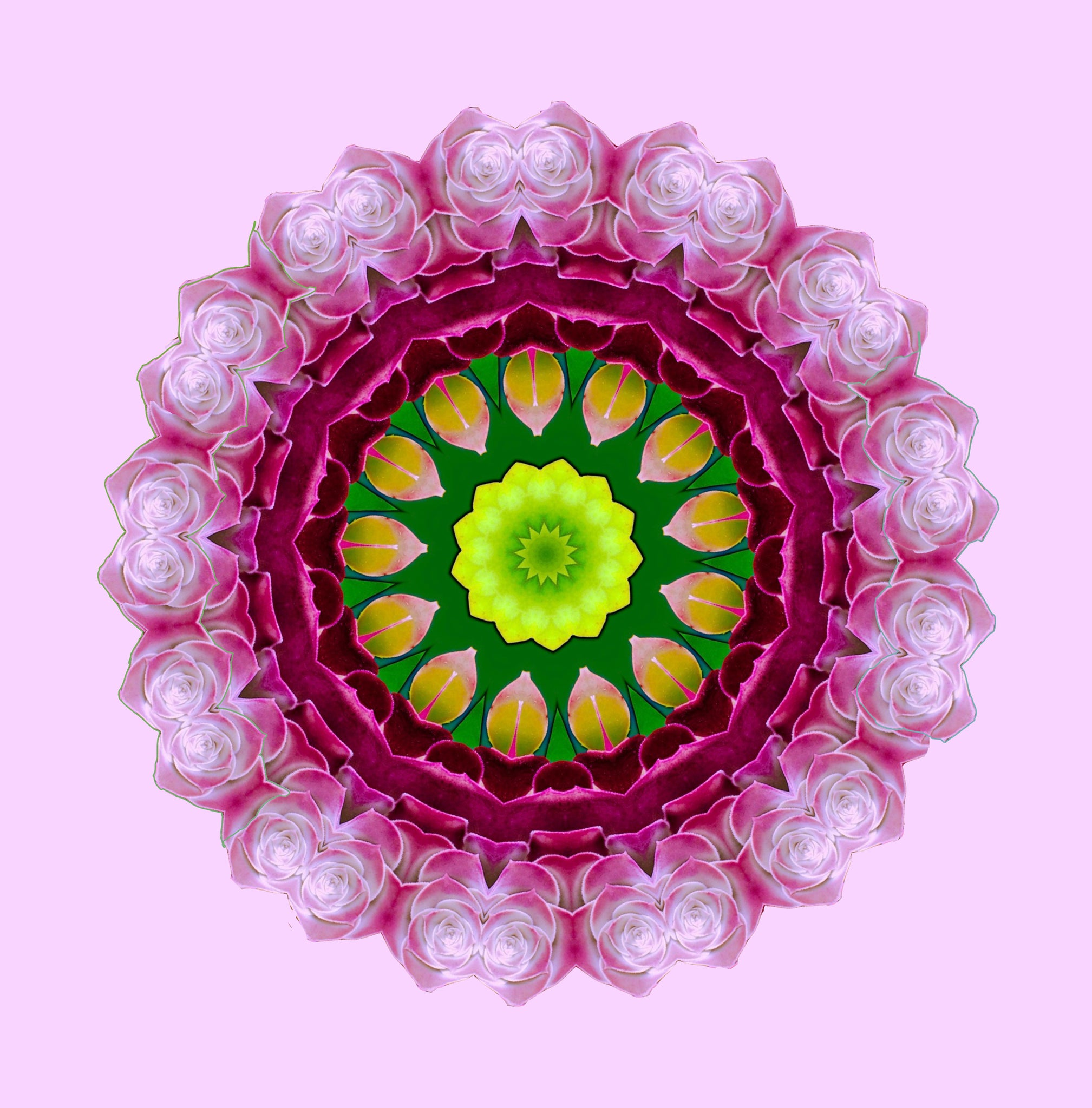 Rosy Outlook Mandalas 1-2-3