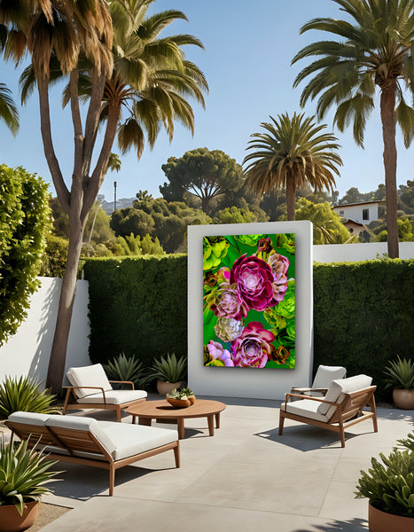 Santa Monica Succulents Photomontage- 4 Versions