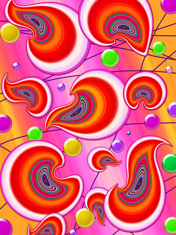 Paisley Park Orange - 60% off