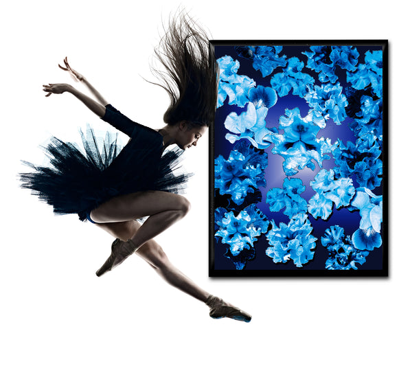 FB's Irises Photomontage Blue Story - 5 Versions
