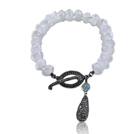 Moonstone Toggle Bracelet