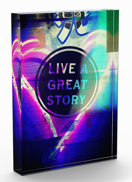"Live a Great Story"  Photo Block