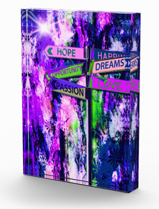 "Hope and Dreams Purple"  Photo Block